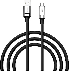 Sunix SC-65 1 m Siyah USB to Type-C Hızlı Şarj Kablosu