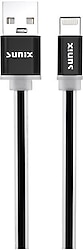Sunix Soft SC-03 1.2 m Siyah USB to Lightning Hızlı Şarj Kablosu