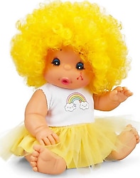 Dollz'n More Afro Kıvırcık Renkli Saçlı Bebek Sarı 23 cm 40020