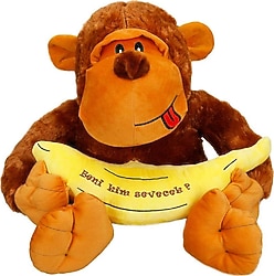 Sunman Muzlu Goril Peluş 50 cm 1518