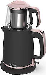 Sunny Pasha 2200 W Siyah Rosegold Çay Makinesi