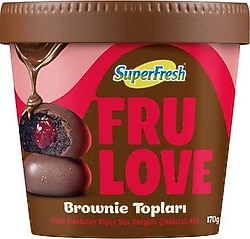SuperFresh Frulove Sütlü Çikolatalı Vişneli Browni Topları 170 gr