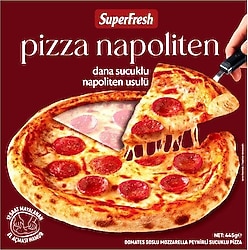 SuperFresh Pizza Napoliten Dana Sucuklu 445 gr