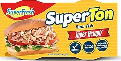 SuperFresh Süperton Ayçiçekyağlı Ton Balığı 2x135 gr