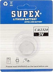 Supex CR2320 3V Lityum Tekli Düğme Pil