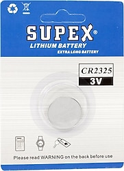 Supex CR2325 3V Lityum Tekli Paket Pil