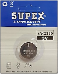 Supex CR2330 3V Lityum Düğme Pil