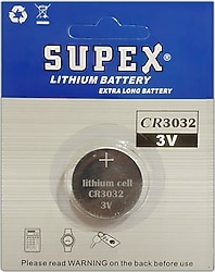 Supex CR3032 3V Lityum Pil Tekli