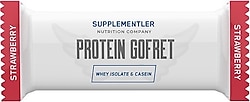 Supplementler Çilekli Gofret 40 gr Protein Bar