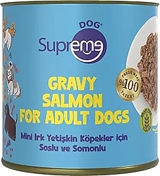 Supreme Dog Gravy Somonlu 200 gr Mini Irk Yetişkin Konserve Köpek Maması