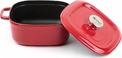 Sürel Kare 24 cm Döküm Demir Tencere