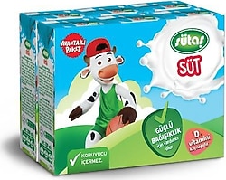 Sütaş %2,5 Yağlı Süt 6x180 ml