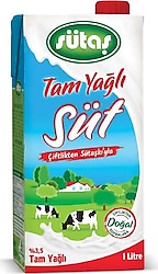 Sütaş En Az %3.5 Tam Yağlı 1 lt Süt