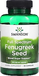 Swanson Fenugreek Seed 610 mg 90 Kapsül