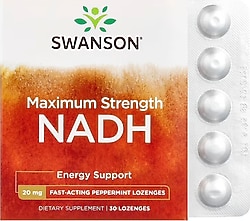 Swanson NADH Peppermint 20 mg 30 Lozenges