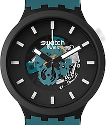 Swatch Big Bold Bioceramic Night Trip SB03B107 Yeşil Kol Saati