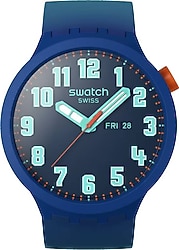 Swatch Big Bold Essentially Bold SB01N700 Mavi Erkek Kol Saati