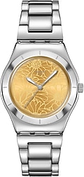 Swatch Blossom Time Petal Swirl YLS236G Çelik Kordon Sarı Kadın Kol Saati