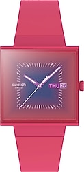Swatch Essentials Squarely Berry SO34R700 Pembe Kol Saati