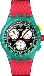 Swatch Neon Emerald Chrono SUSG409 Kol Saati