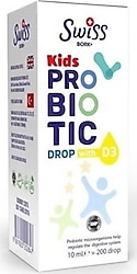 Swiss Bork Kids Probiotic Drop With D3 10 ml Damla