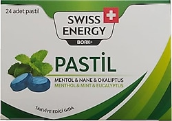 Swiss Bork Mentol Nane ve Okaliptuslu 24'lü Pastil