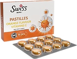 Swiss Bork Portakal ve C Vitaminli 16'lı Pastil