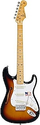 Sx SST/ALDER/H/3TS Hollow Body 3 Tone Sunburst Elektro Gitar