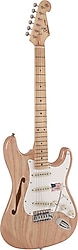 Sx SST/ASH/H/NA Hollow Body Natural Elektro Gitar