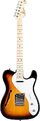 Sx STL/ASH/3TS Semi Hollow Body Telecaster Sunburst Elektro Gitar