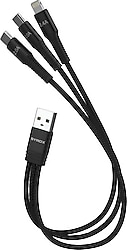 Syrox C144 22 cm 3in1 Hızlı Şarj Kablosu