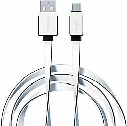 Syrox C63 1.2 m 2A Micro USB Beyaz Şarj Kablosu