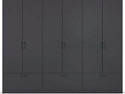 T Designo Alev 3 Çekmeceli 6 Kapaklı Gardırop