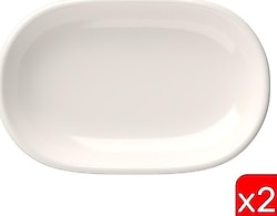 Tabak Evi Magnus 18x11x2.50 cm 2'li Oval Kayık Tabak
