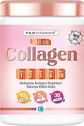 Tabvitamins All in Collagen 1-2-3-5-10 Tip 503 gr Toz
