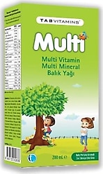 Tabvitamins Multi Balık Yağı 200 ml Şurup