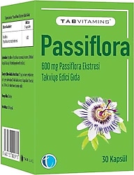 Tabvitamins Passiflora 600 mg 30 Kapsül