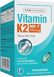Tabvitamins Vitamin K2 60 Yumuşak Kapsül