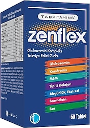 Tabvitamins Zenflex Glukozamin Kompleks 60 Tablet