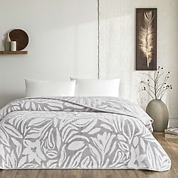 Taç Alina Gri 160x220 cm Tek Kişilik Battaniye