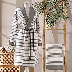Taç Bamboo Dreams Gri Bornoz Takımı
