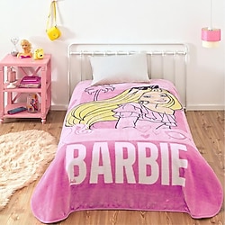 Taç Barbie Girl Power Lisanslı Tek Kişilik Battaniye