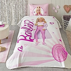 Taç Barbie Light Tek Kişilik Pike Takımı