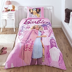 Taç Barbie Pink Power Lisanslı Tek Kişilik Nevresim Takımı
