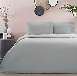 Taç Ranforce Basic Antrasit Queen Size Nevresim Takımı