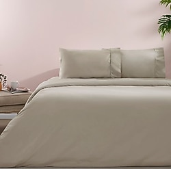 Taç Ranforce Basic Vizon Queen Size Nevresim Takımı