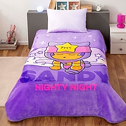 Taç Brawl Stars Nighty Night Lisanslı Tek Kişilik Battaniye