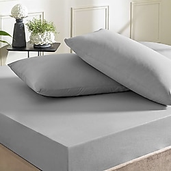 Taç Color Dreams Antrasit Ranforce Çift Kişilik Çarşaf Seti