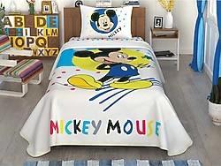 Taç Disney Mickey Colour Lisanslı Tek Kişilik Pike Takımı