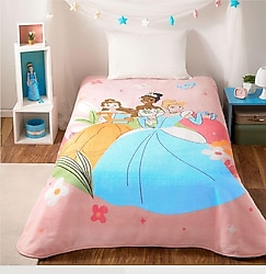 Taç Disney Princesses Fun Together Lisanslı Tek Kişilik Battaniye